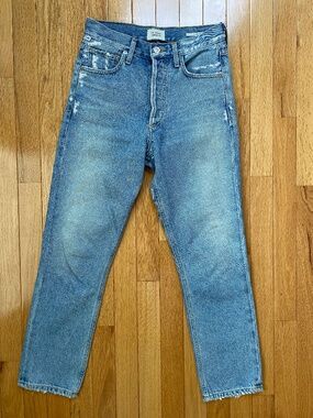 Citizens of Humanity Charlotte Crop light-wash straight jeans